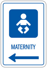 Maternity sign