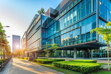 Modern office building with a focus on architecture and design