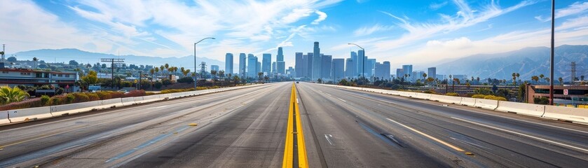 Fototapeta premium Construction of New Modern Highway