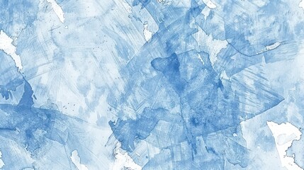 Obraz premium Blue and White Paint on White Background