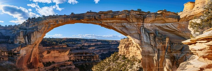 Footed Arch of Bridge at Natural Bridges National Monument, a Must-Visit Destination