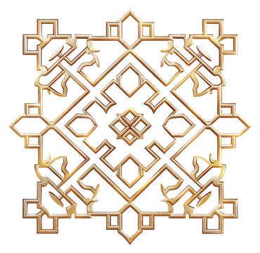 Frame glitter chinese pattern.