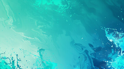 Dynamic abstract background with gradient splashes from teal to aquamarine vibrant wallpaper