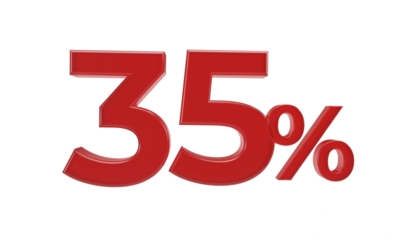 35 percent. 3D rendering.