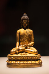 Golden Buddhist Buddha Sculpture