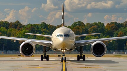 Etihad Airways Boeing Triple Aircraft Landing Gear at Munich Airport  - obrazy, fototapety, plakaty