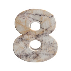 Number 8,  3D stone material