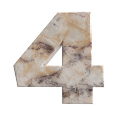 Number 4,  3D stone material