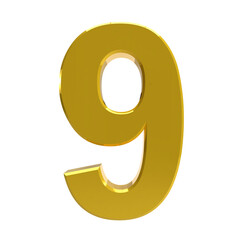 Gold number 9