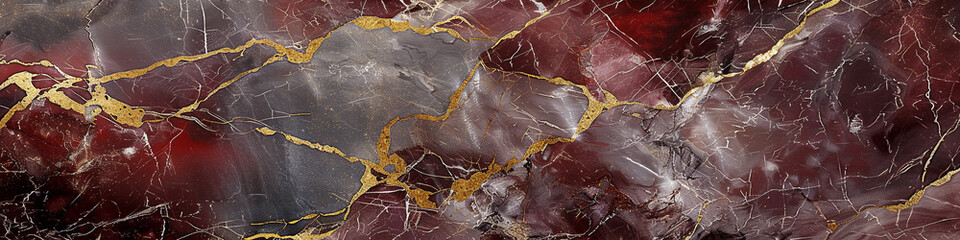 Luxurious wine red  ash grey marble texture with gold veins designed for a sophisticated elegant stone feel