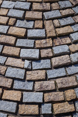 街中の様々な建造物の壁の模様