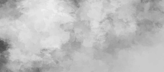 Abstract gray background soft white watercolor grunge texture. fog design with white smoke texture overlays. smoky effect for photos design. Vintage or grungy of White Concrete Texture.	