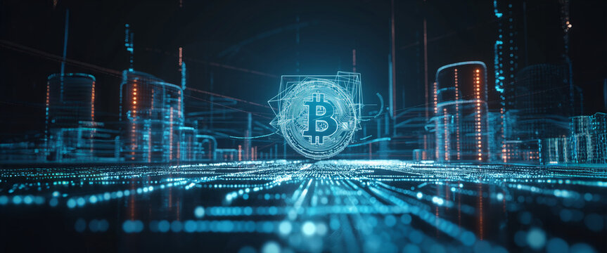 Bitcoin cryptocurrency in trading business blockchain technology