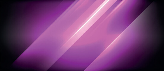 Fototapeta premium A vibrant purple light is illuminating a dark background, creating a striking contrast. The electric blue hues add a dynamic touch to the overall color scheme