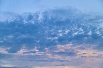 Purple Sunset Sky Cloudscape Background
