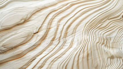 Abstract Close-Up Bright Wood Texture Over White Light Natural Color Background