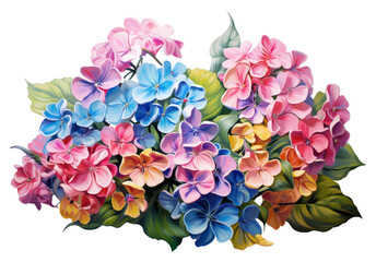 PNG Flower bushes art painting plant.