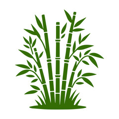 Bamboo forest flat design