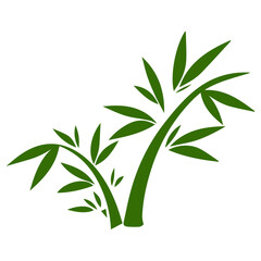 Fototapeta premium Bamboo forest flat design