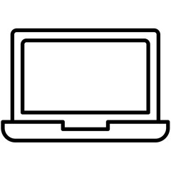 Laptop, Notebook Outline Icon Pack