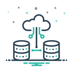 Mix icon for big data