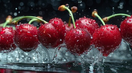 cherry fruit red sweet juicy