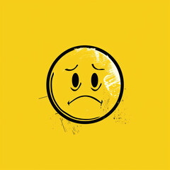 Fototapeta premium Smiley icons with cute 2D drawing feeling