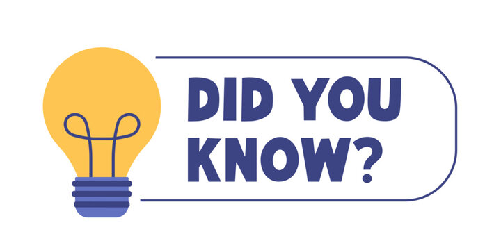 Did you know label. Did you know banner.