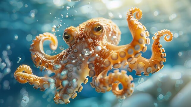 Even the most beautiful creatures can be dangerous. So admire this octopus from a distance.