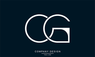 OG, GO Abstract Letters Logo Monogram Design Font Icon Vector Initials