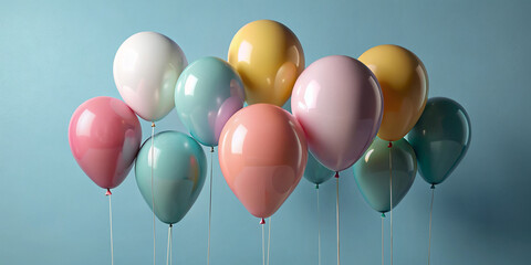 Party Balloons minimal style.