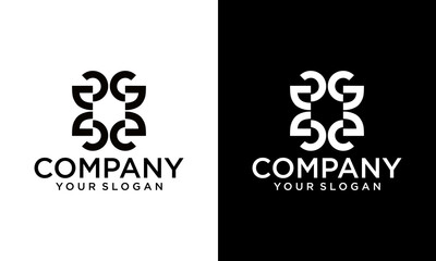 Creative modern letter GG logo design vector, GG, G abstract letters logo monogram.