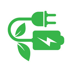 environmentally friendly electricity supply logo design