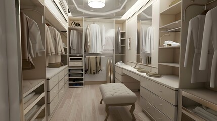 Modern luxury dressing room