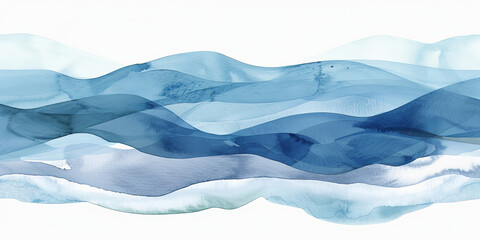 ocean water wave. blue, teal, turquoise happy cartoon wave for pool party or ocean beach travel. Web banner, backdrop, background graphic, copy space for text