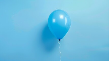 blue monday balloon on a blue background