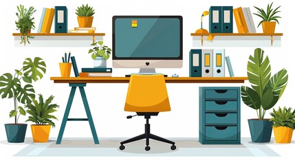 Productive Workflow Organization - Concept illustrations. Collection of scenes with people organizing and improving their workflow and workplace. Vector illustration