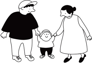 Family vector illustration