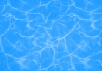 Blue Pool Water With Brush Strokes Background