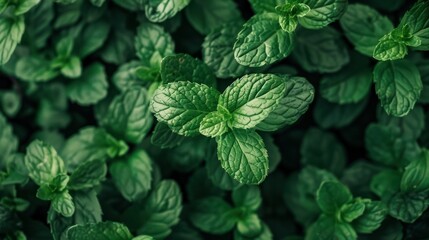   highlighting their refreshing green color and minty scent.  