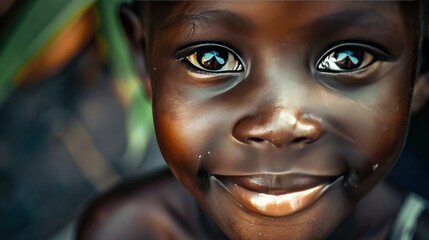   their innocent smile capturing the pure joy of childhood.  