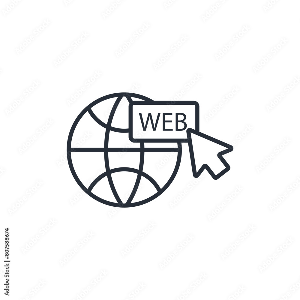 Poster web icon. vector.editable stroke.linear style sign for use web design,logo.symbol illustration.