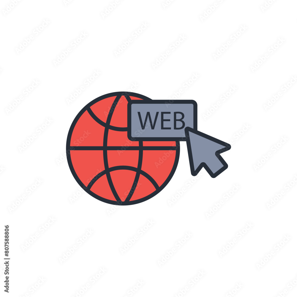 Poster web icon. vector.editable stroke.linear style sign for use web design,logo.symbol illustration.
