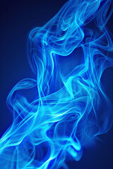 Electric royal blue waves styled as abstract flames ideal for a vivid striking background