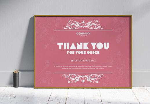 Thank You For Your Card