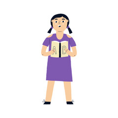 Kindergarten Children with Book