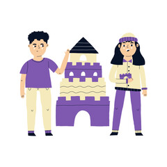 Kindergarten Children with Toys