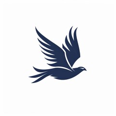 Fototapeta premium illustration of a big flying bird isolated on white background