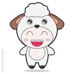 animals character with sheep vector