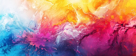 Abstract Beautiful Colorful Watercolor Painting Background With Colorful Brush Background Evokes A Sense Of Creativity And Expression, Background HD For Designer 
